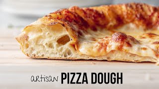 artisan pizza dough crispy chewy bubbly crust [upl. by Gio959]