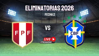 Perú vs Brasil en vivo l Clasificatorias Mundial 2026 [upl. by Eyahs116]