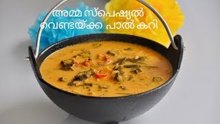 അമ്മ സ്പെഷ്യൽ വെണ്ടയ്ക്ക പാൽ കറി  Nadan Vendakka Pal Curry  Vendakka Mappas Ep525 [upl. by Yetak460]