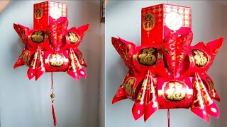 Chinese New Year lantern 038  lunar New Year craft  新年做灯笼 [upl. by Dlonyar106]