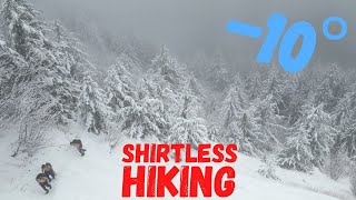 FREEZING WINTER HIKING  Traveling in Canada [upl. by Dynah]