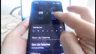 Comment mettre lalarme sur mon téléphone samsung [upl. by Irakab]