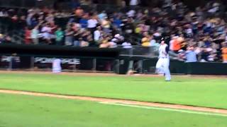 Evan Longoria Homers in Rehab w Montgomery Biscuits 42811 [upl. by Eiramesor]