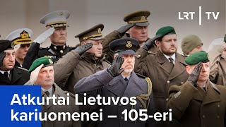 Karinės technikos paradas Lietuvos kariuomenės 105osioms metinėms  20231125 [upl. by Ezzo]