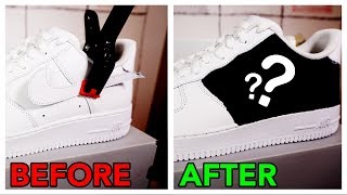 How to Remove the Swoosh from Nike Air Force 1s [upl. by Chernow460]