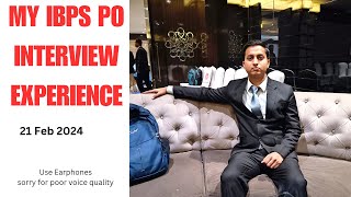 MY IBPS PO INTERVIEW EXPERIENCE  ibpspo sbiclerk sbipo niclao [upl. by Ntsud487]