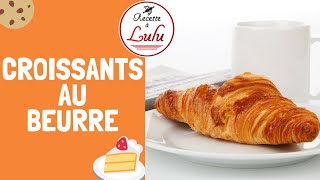 Recette des croissants au beurre facile [upl. by Yrekaz364]