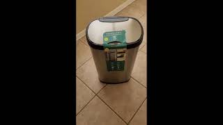 NINESTARS Automatic Motion Sensor Trash Can [upl. by Lainad399]