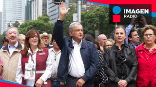 Oposición convoca quotmarea rosaquot el mismo día de la marcha encabezada por López Obrador [upl. by Enirroc]