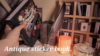 ASMR  앤틱한 스티커북 Sticker book 함께 구경해요  Vintage Journal Item  빈티지 다꾸 [upl. by Gnahk538]