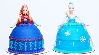 HOW TO MAKE A DISNEY PRINCESS SISTERS CAKE  NERDY NUMMIES [upl. by Elocin]