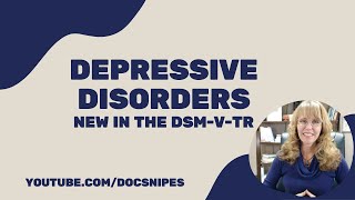 Depression Disorders in the DSM 5 TR  Symptoms and Diagnosis [upl. by Adnilahs898]