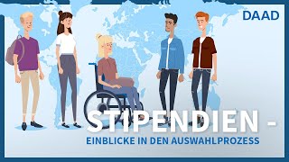 Wer entscheidet ob ich das Stipendium bekomme  Auswahlprozess für Stipendien beim DAAD [upl. by Allrud]