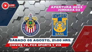 CHIVAS FEMENIL VS TIGRES EN VIVO LA PREVIA J04 APERTURA 2023 [upl. by Asiak]