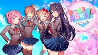 A TOTALLY NORMAL GAME NOTHING SUSPICIOUS AT ALL  Doki Doki Literature Club  Part 1 [upl. by Coffee]