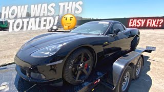 I Bought A TOTALED C6 Corvette At Copart  EASIEST Rebuild Ever [upl. by Skardol]