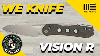 Нож WE Knife Vision R CPM 20CV Tiger Stripe Pattern Flamed Titanium [upl. by Annawt]