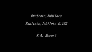 ExultateJubilate K165  ExultateJubilate Mozart  Piano Accompaniment [upl. by Akinirt]