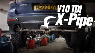 Straight Pipe vs X Pipe Which is best V10 TDI Touareg [upl. by Ortrude673]