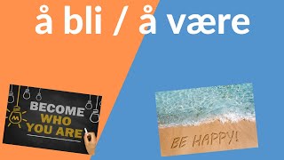 Å være å bli verb på norsk [upl. by Kylila]