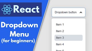 Make a Dropdown Menu in React  Beginners Tutorial [upl. by Arimahs575]