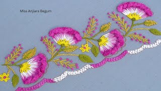 quotHand Embroidery Tutorial How to Create Perfectly Spaced Borderlinesquot [upl. by Farver]