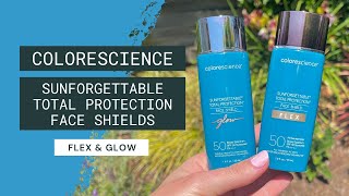 REVIEW Colorescience Sunforgettable Total Protection Face Shield Flex and Glow [upl. by Draner]