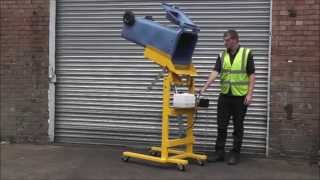 Wheelie Bin Tipper UK Wheelie Bins Powered Wheelie Bin Tipper Wheelie Bin Lift [upl. by Marlin562]