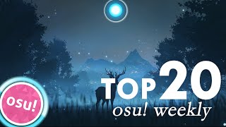 TOP 20 osu weekly  France Spain South Korea Japan ⭐PP RECORDS⭐ [upl. by Annahsat]