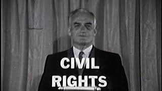 Barry M Goldwater Republican 1964 Campaign Ad quotUpside Down  Civil Rightsquot [upl. by Leisam311]