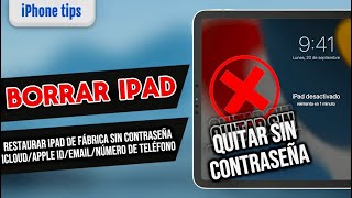 😱Cómo formatear un ipad sin contraseña de iCloudApple ID  Borrar iPad por completo💯2024✔️ [upl. by Essex203]