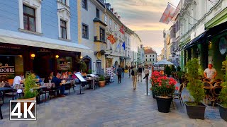 Bratislava Slovakia 🇸🇰 Evening Walking Tour [upl. by Krigsman]