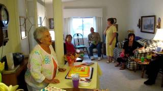 90 YEAR OLD GRANDMA CUTS GIANT CAKE FOR BIRTHDAY CELEBRATION  2024 [upl. by Newnorb]