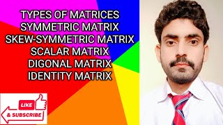 Symmetric matrix Skewsymmetric matrix Digonal matrix Scalar matrix and Identity matrix [upl. by Huai]