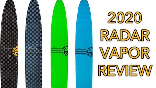 2020 Radar Vapor Slalom Water Ski Review  Radar Vapor Pro Build Lithium Graphite Waterski [upl. by Ernald]