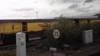 Large Network Rail Grinder In Paddock Wood Keyland Sidings [upl. by Ihskaneem]