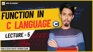 Functions  C Programming  Complete Tutorial  Beginners to Advanced  JNG ACADEMY  mzr [upl. by Cichocki405]