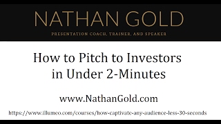 How To Pitch To Investors In Under 2 Minutes [upl. by Dorita65]