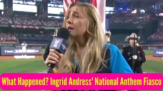 What Happened Ingrid Andress National Anthem Fiasco at Home Run Derby [upl. by Ximena]