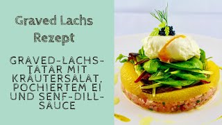 Graved Lachs Rezept – GravedLachsTatar [upl. by Irehj764]