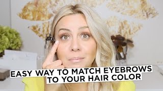 Easy way to match Eyebrows to your Hair Color [upl. by Jodee]