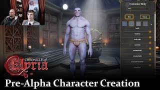 Chronicles of Elyria  Character Creation  PreAlpha Live Walkthrough [upl. by Ainniz]