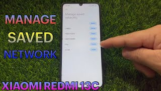 How to Manage Saved Network on Xiaomi Redmi 13C [upl. by Regor]