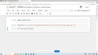 Jupyter Notebook df [upl. by Schoenberg]
