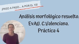 Analizar morfología EvAU CValenciana Práctica 4 [upl. by Belia54]