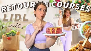 🛒 RETOUR DE COURSES LIDL amp idées de recettes gourmandes healthy et rapides [upl. by Ahseik]