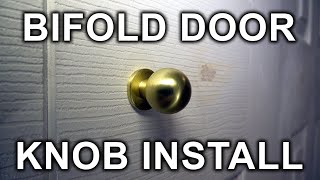 How To Install Bifold Door Knobs  Handles [upl. by Llednohs]