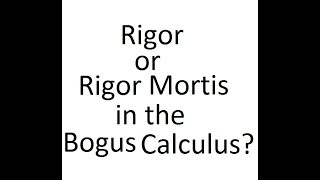 Was the mainstream calculus ever rigorous [upl. by Adlar]