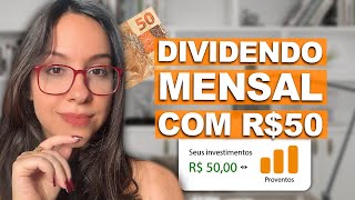 DIVIDENDO MENSAL EM AÇÕES com APENAS 50 REAIS Novo ETF de DIVIDENDOS DIVD11 [upl. by Arded]