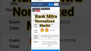 Rank Mitra Normalised marks  SSC MTS 2023 sscmtsresult2023 sscmtsnormalisedmarks sscmtsmarks [upl. by Aihsi543]